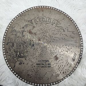 15 1/2" Regina Music Box Disc Record El Capitan, March, Sousa
